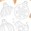 simple christmas ornaments coloring
