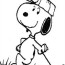 coloring page charlie brown golf