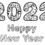 new year 2022 coloring page free
