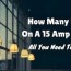 how many lights on a 15 amp circuit