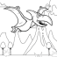 pterodactyl coloring pages dinosaur