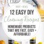 12 diy cleaning products recipes