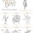 beauty and the beast coloring pages