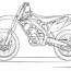 kawasaki motocross bike coloring page