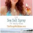 diy sea salt spray for beach waves