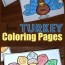 super cute free turkey coloring pages