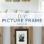 diy picture frame a simple homemade