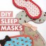 diy sleep mask tutorial pattern