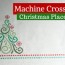 christmas place mats machine cross