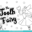 3 free printable tooth fairy coloring