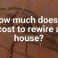 how much does it cost to rewire a house