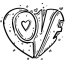 nice heart coloring page free