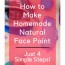 how to make homemade natural face paint