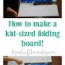 kid sized diy folding board