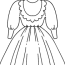 beautiful dress coloring page online