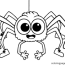 printable spider halloween coloring