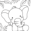 printable baby elephant coloring pages