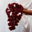 red rose cascade wedding bouquet