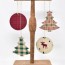upcycled wood ornament stand