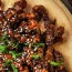sweet and sticky crispy beef pups