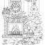christmas scene coloring pages free