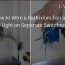 how to wire a bathroom fan and light on