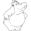 mrs hippo is a bit angry coloring pages