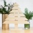 wooden christmas tree diy modern project