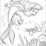 little mermaid printable coloring pages