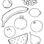 free fruit coloring page