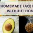 how to make a diy face mask without honey