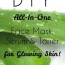 diy all in one face serum mask and