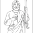 saint jude coloring page the catholic