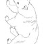 brown bear coloring book page