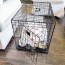 dog crate tabletop salvaged living