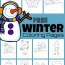 free printable winter coloring sheets