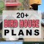 bird house plans 25 free beginner