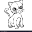 cartoon cute cat coloring page royalty