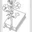 easter lily coloring page and bible