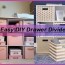 diy drawer organizer ideas and tips
