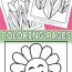 flower coloring pages for kids