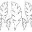 printable palm leaf template