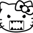 hello kitty face outline clip art library