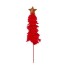 red feather christmas tree ornament