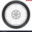 motorbike enduro wheel with brake rotor