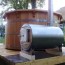 large wood fired pool heater