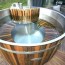 simplicity of a wood fired hot tub how