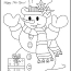 printable snowman coloring page