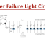 power failure light circuit using aa