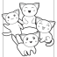 kawaii kittens printable coloring page